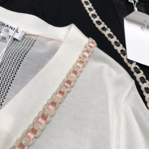 Luxury Womens Clothing Chanel White Knit Cotton Cardigan SML A29PP580 AA160802
