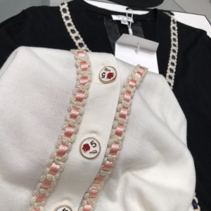 Luxury Womens Clothing Chanel White Knit Cotton Cardigan SML A29PP580 AA160802