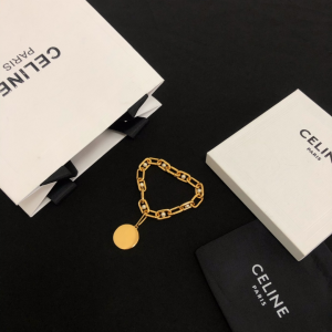 Luxury Womens Jewelry Celine Gold Chain Bracelet A39PP145 AA160829
