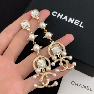 Chanel Earrings Chanel Gold CC and Pearls Earrings 