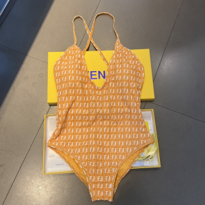 Fendi FF Cotton Swimwear Orange 