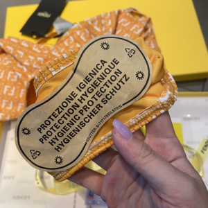 Luxury Womens Clothing Fendi FF Cotton Swimwear in Orange SML A144PP110 AA161079