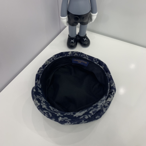 Luxury Womens Hats Louis Vuitton Monogram Denim Blue Newsboy Cap A144PP65 AA161075