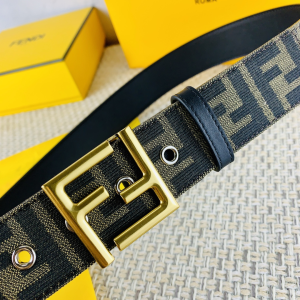 Luxury Mens Belt Fendi Mens FF Logo Jacquard Belt 38MM A175PP240 AA161362