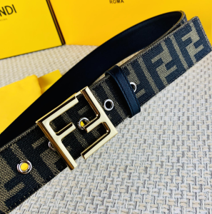 Luxury Mens Belt Fendi Mens FF Logo Jacquard Belt 38MM A175PP240 AA161363