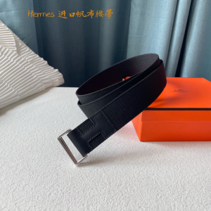 Luxury Mens Belt Hermes Nomade Knotted Style Belt in Black 40MM A175PP240 AA161404