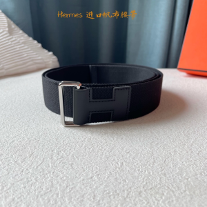 Luxury Mens Belt Hermes Nomade Knotted Style Belt in Black 40MM A175PP240 AA161404