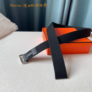 Luxury Mens Belt Hermes Nomade Knotted Style Belt in Black 40MM A175PP240 AA161404