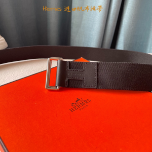 Luxury Mens Belt Hermes Nomade Knotted Style Belt in Black 40MM A175PP240 AA161404