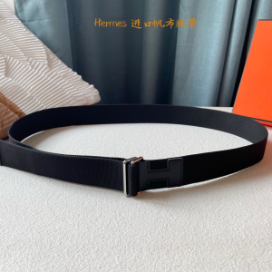 Luxury Mens Belt Hermes Nomade Knotted Style Belt in Black 40MM A175PP240 AA161404