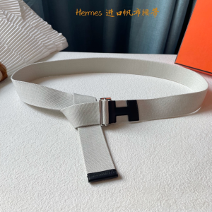 Hermes Nomade Knotted Style Belt White 40MM 