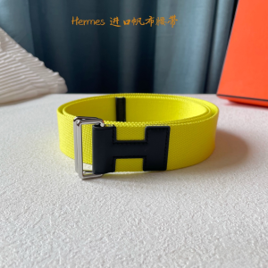 Luxury Mens Belt Hermes Nomade Knotted Style Belt in Yellow 40MM A175PP240 AA161401
