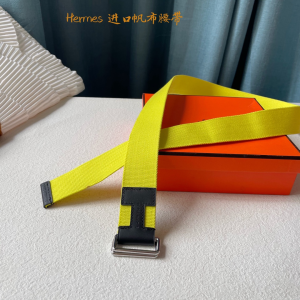 Luxury Mens Belt Hermes Nomade Knotted Style Belt in Yellow 40MM A175PP240 AA161401
