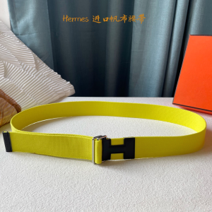Luxury Mens Belt Hermes Nomade Knotted Style Belt in Yellow 40MM A175PP240 AA161401