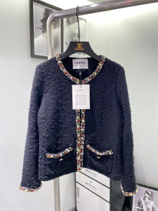 Chanel Jewelry Embroidered Wool Coat Jacket 