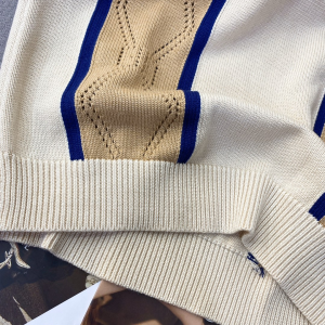 Luxury Womens Clothing Gucci GG Perforated Cotton Tops SML A154PP580 AA161355