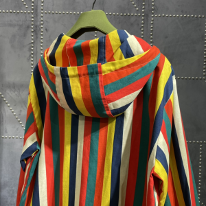 Luxury Womens Clothing Gucci Multicolor Stripes Hoodies Jacket SML A154PP580 AA161348