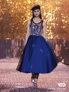 Luxury Womens Hat Dior Mesh Beret with Veil in Black Cotton A154PP580 AA161357