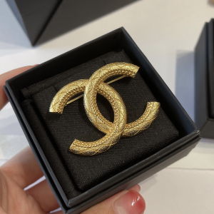 Chanel Brooch Chanel Vintage Gold CC Brooch 