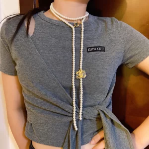 Luxury Womens Jewelry Chanel Necklace Chanel White Pearls Necklaces A152PP150 AA161343