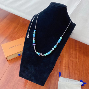 Luxury Womens Jewelry Louis Vuitton Beads Monogram Necklace A152PP130 AA161333