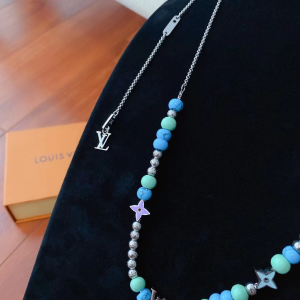 Luxury Womens Jewelry Louis Vuitton Beads Monogram Necklace A152PP130 AA161333