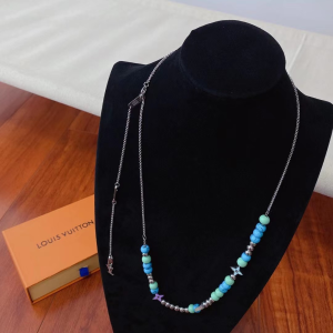 Luxury Womens Jewelry Louis Vuitton Beads Monogram Necklace A152PP130 AA161333