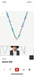 Luxury Womens Jewelry Louis Vuitton Beads Monogram Necklace A152PP130 AA161333