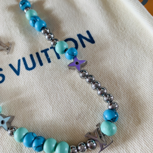 Luxury Womens Jewelry Louis Vuitton Beads Monogram Necklace A152PP130 AA161333