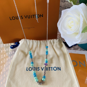 Luxury Womens Jewelry Louis Vuitton Beads Monogram Necklace A152PP130 AA161333