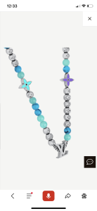 Luxury Womens Jewelry Louis Vuitton Beads Monogram Necklace A152PP130 AA161333