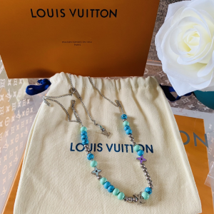 Luxury Womens Jewelry Louis Vuitton Beads Monogram Necklace A152PP130 AA161333