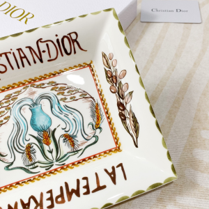 Luxury Home Change Trays Dior Trinket Tray La Temperance 20x17CM A201PP480 AA161447