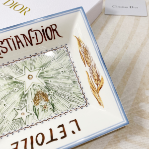 Luxury Home Change Trays Dior Trinket Tray La Temperance 20x17CM A201PP480 AA161449