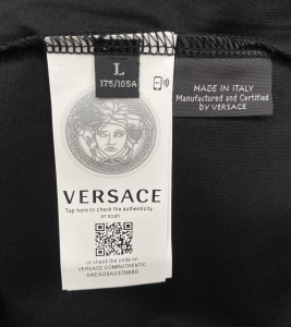 Luxury Mens Clothing Versace Medusa Black Cotton T Shirt S To XXXL A227PP180 AA161514