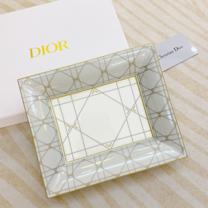 Dior Trinket Tray Gray Cannage Provence Motif Dior Trinket Tray Gray Cannage Provence Motif