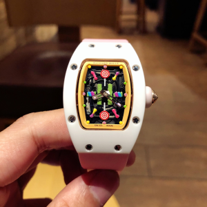 Richard Mille Vip Bonbon RM 07 03 Litchi Quartz Watch White and Pink Richard Mille Vip Bonbon RM 07 03 Litchi Quartz Watch White and Pink