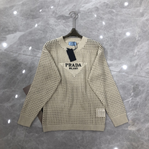 Prada Milano Knitted Sweater Off White 