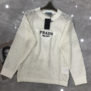 Prada Milano Knitted Sweater White 