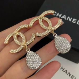 Chanel Earrings Chanel Crystals CC Drop Earrings 