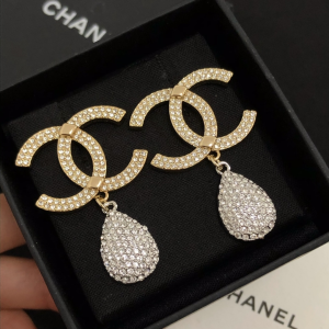 Luxury Womens Jewelry Chanel Earring Chanel Crystals CC Drop Earring A39PP160 AA161573