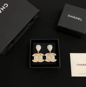 Luxury Womens Jewelry Chanel Earring Chanel Gold CC Diamonds Earring A39PP160 AA161567