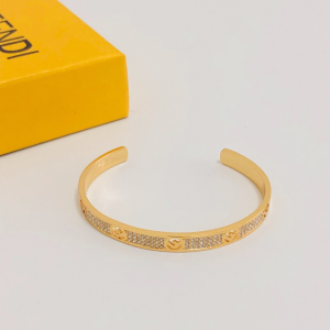 Fendi F IS Fendi Crystal Chain Bracelet 