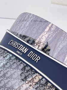 Luxury Womens Hat Dior Diorclub V1U Visor in Blue A144PP280 AA161945