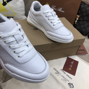 Luxury Womens Shoes Loro Piana Play White Leather Sneaker 35 To 40 A151PP520 AA162004