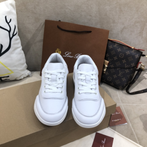 Luxury Womens Shoes Loro Piana Play White Leather Sneaker 35 To 40 A151PP520 AA162004
