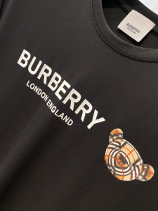 Luxury Mens Clothing Burberry Black Cotton T Shirt M To XXXL A227PP180 AA162440