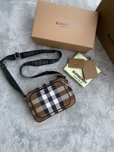 Burberry Check Cotton Crossbody Bag