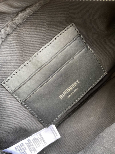 Luxury Mens Handbags Burberry Check Cotton Crossbody Bag 22x8x14CM A197PP480 AA162304