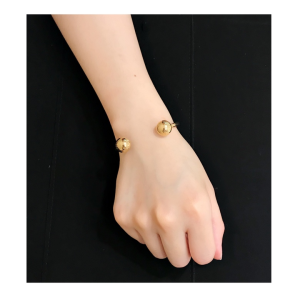 Luxury Womens Jewelry Louis Vuitton Studdy Open Bangle Bracelet A205PP190 AA162339